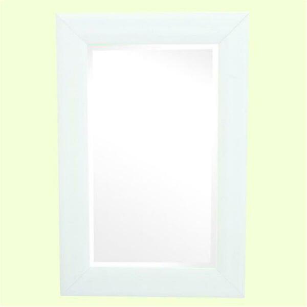 Yosemite Home Decor Framed Mirror, Medium - White MINT024